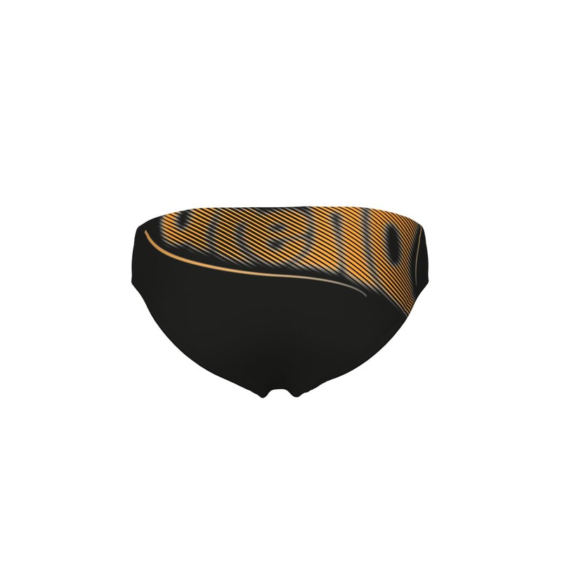 Arena Men's Bright Glare Swim Briefs, Black-Parrot, 46