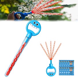 32 Hole Smiley Face Bubble Wand with Five Claws, 32-Hole Smiley Face Bubble Wand, Bubble Blowing Machine Toy
