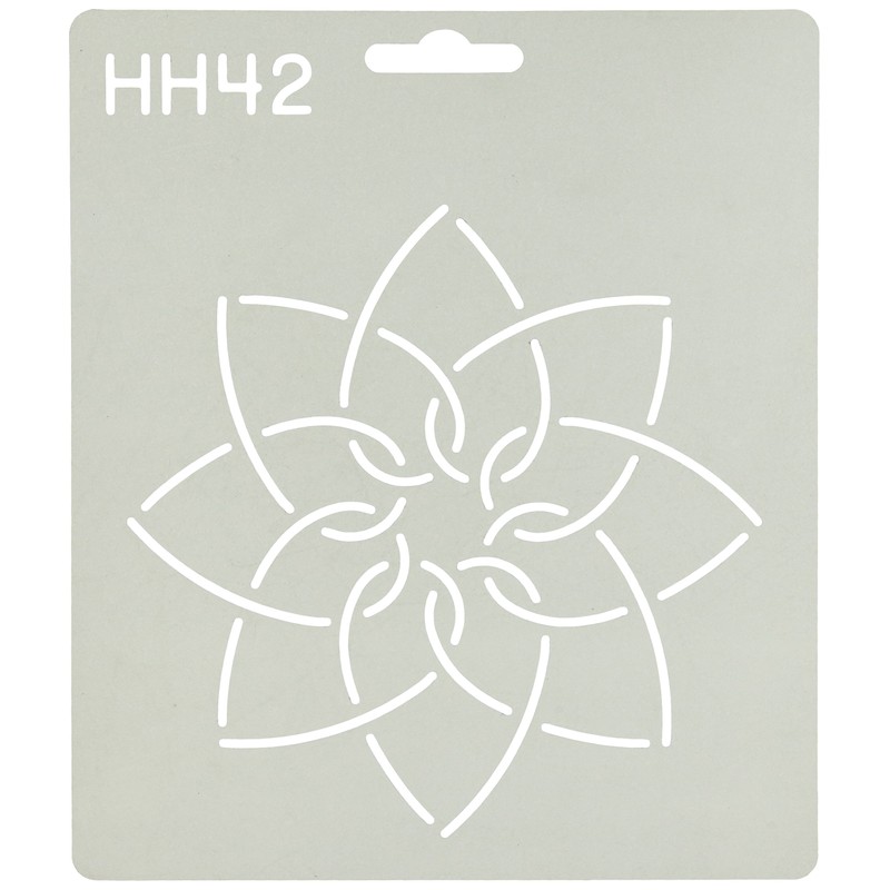 Quilting Creations Interlocking Hearts Quilt Stencil, 5"