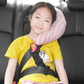 Kids Car Seat Belt Pillow Car Neck Pillow Car Headrest Cushion Seat Belt Cover Safety Belt Travel Pillow Head Neck Support Universal Fit Car Accessories for Children