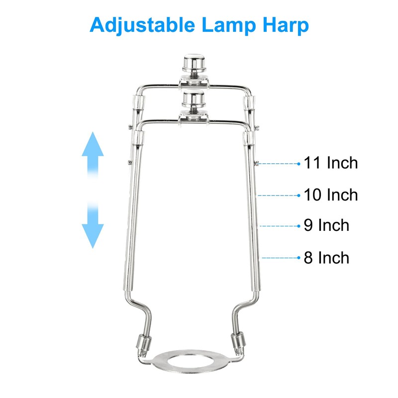 PATIKIL 8 9 10 11 Inch Lamp Harp Kit with