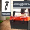 4 Pack Cooler Latch Replacements, Flexible Rubber Draw Latches for