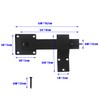 Proshopping Flip Gate Latch 6 Inch, Carbon Steel Flid Barn