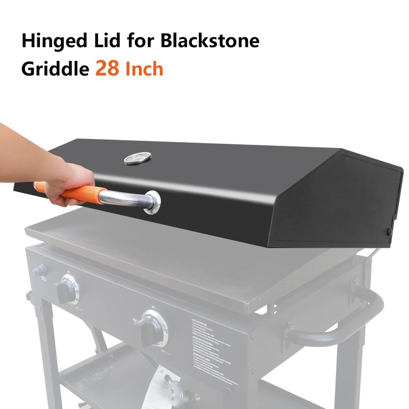 CANDANA Hinged Lid with Thermometer for Blackstone 36" Griddle Cover,