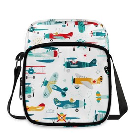 Small Crossbody Purses for Kids Age 4-12 Cute Airplane Little Messenger Bag Mini Shoulder Bag Wallet Purse for Boys Girls Travel