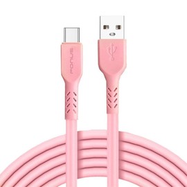 6ft USB-C Cable Pink Charger Cord Compatible with Lenovo Tab M10 (Gen 2,3)/M10 Plus/M8 (Gen 3,4 2021,2024), Power Wire Type-C Fast Charge Sync