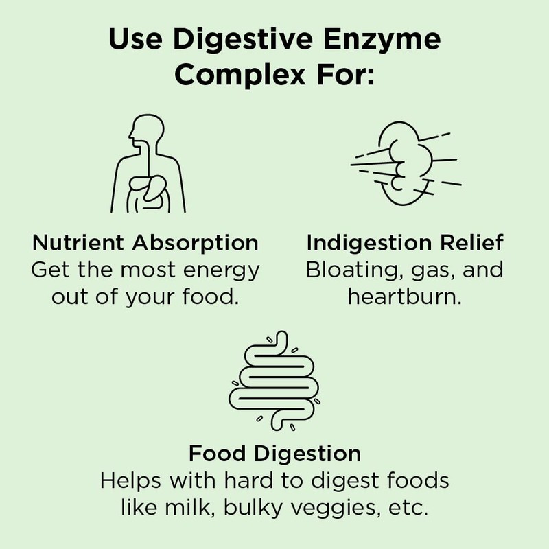 Nbpure Vegan Digestive Enzyme Complex – Daily Bloating, Gas, &