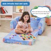 Toddler Chair Comfy,Toddler Couch,Extra Wider Seating,Glow in The Dark 2-in-1