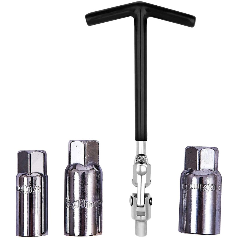 Mr. Gadget's Solutions 4PC T-BAR Spark Plug Spanner Wrench Set