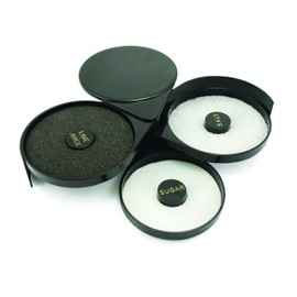 True 3 Tiered Cocktail Rimmer Garnishing Tools, Black