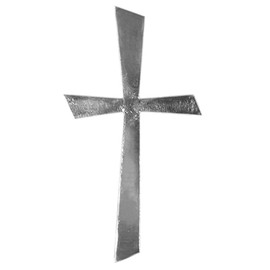 31502000 - RAYHER - 31502000 - Wachs-Motiv Kreuz Silber, 10,5x5,5cm, SB-Btl 1Stück