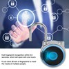 GS50F Smart Padlock IP65 Waterproof USB Charging Pure Fingerprint Luggage