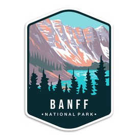 Banff Canada National Park Sticker Decal Notebook Car Laptop 4"x5.5" (Color)