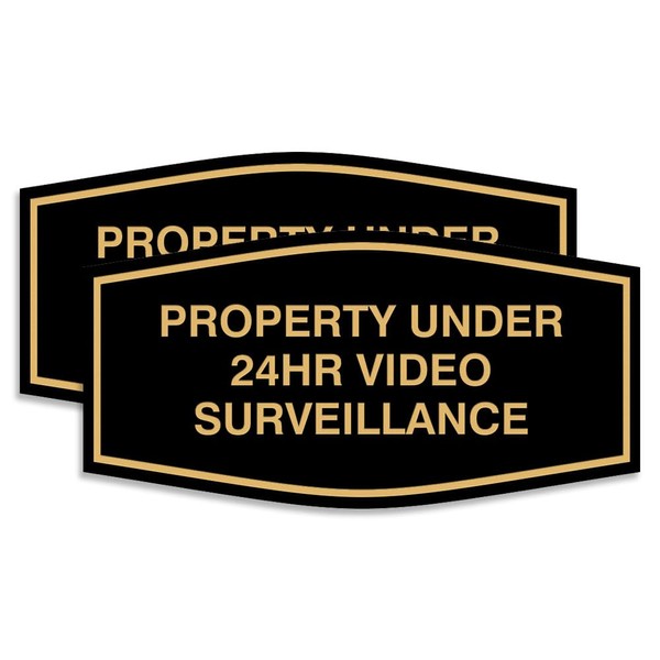 All Quality Fancy Property Under 24Hr Video Surveillance Sign |