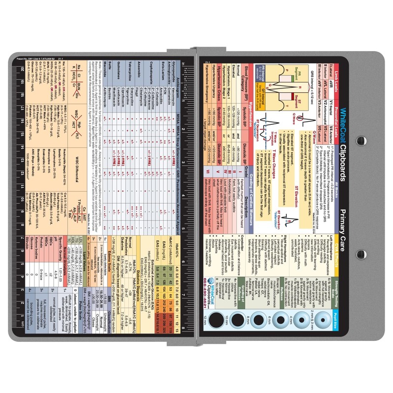 Whitecoat Clipboard® - Primary Care Edition (Silver, Bifold)