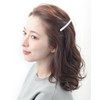VINGTAINE H-713-S Metal Barrette, Simple Hair Accessories, Thin Long Barrette,