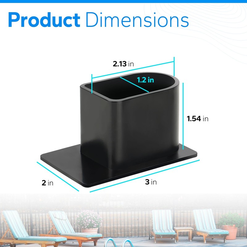 DEP Universal End Plug fit for Stegmeier Deck Drain, Pool