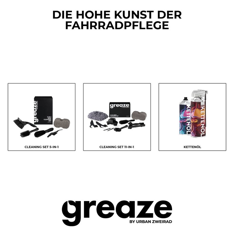 Greaze Bicycle Cleaning Set - Bicycle Care Set - Chain