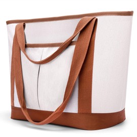 EASYFUN Large Insulated Cooler Bag 30 Can with Thermal Foam Leakproof Soft Sided Cooler Bags Grocery Bag with Shoulder Strap Big Lunch Tote for Picnic, Camping, Grocery Shopping, Travel