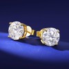 Moissanite Earrings, 3-10MM Diamond Stud Earrings For Women Men 925
