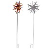 Sun Windmill Iron Weather Resistant Decorative Flower Wind Spinner with
