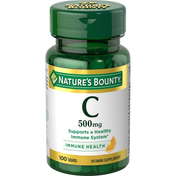 Nature's Bounty Vitamin C, 500mg, 100 Tablets
