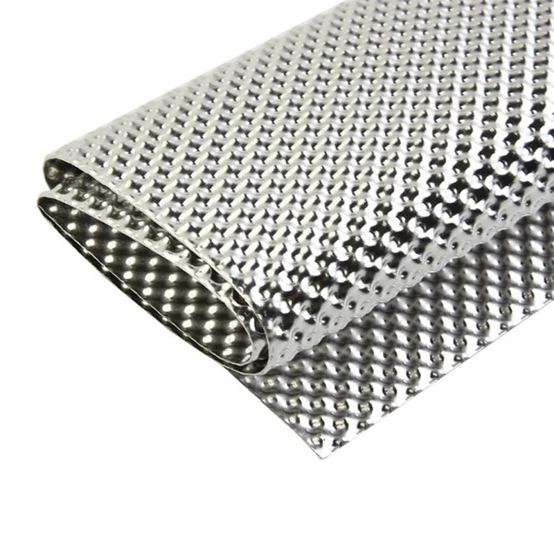 Lrtzizy Embossed Aluminum Heat Shield, Exhaust Pipe Heat Shield and