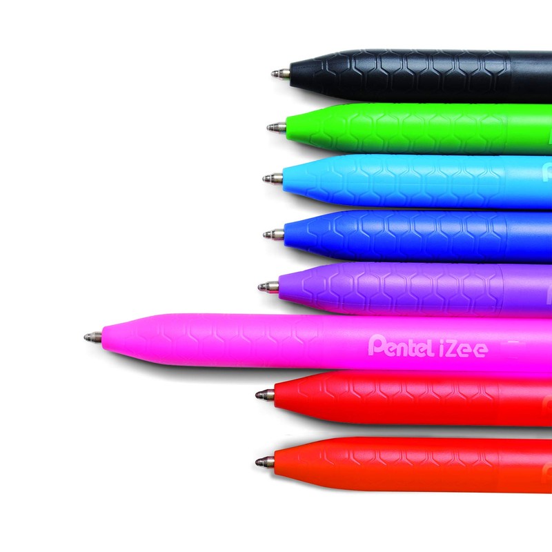 Pentel BX467 Izee Retractable Ballpoint Pen 0.7mm Pink (Pack of