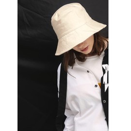 Beige Bucket Hat for Women Men, Summer Travel Beach Outdoor Sun Hat Reversible Double-Side-Wear