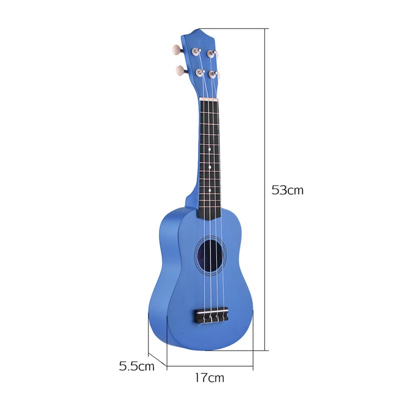 21 Inch Colored Acoustic Soprano Ukulele Ukelele Uke Kit Basswood