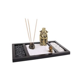 Lachineuse Zen Garden, Dominante Noir et Blanc, 28 x 18 x 7 cm