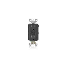 Leviton Black R05-Gftr1-0Ke 15A Tamper-Resistant, No Size