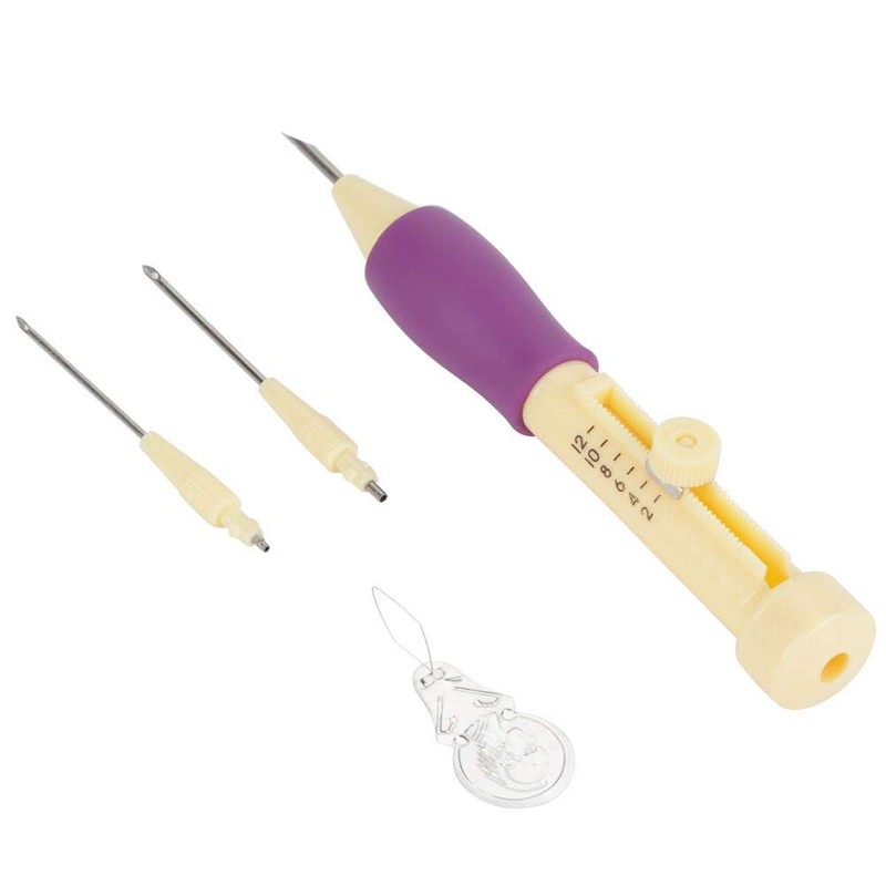 Punch Needle Set Embroidery Needle Punch Set with Needle Pen