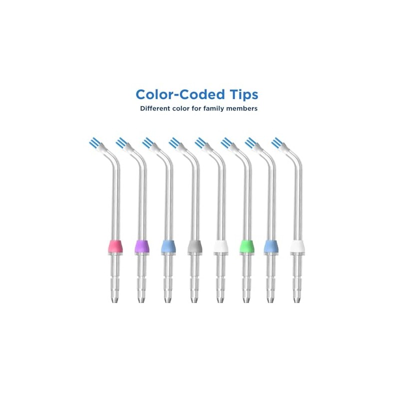Waterpik Replacement Heads with Travel Case - 8 Pack