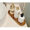 VSUINGO Small Wooden Oval Tray (11.3 x 4.1 inch), Mini