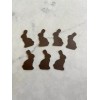 Chocolate Easter Bunny Rabbit paper punchies Die Cut Dies Confetti