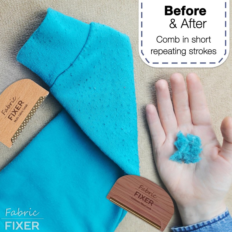 Cashmere Pill Remover Comb & Multi Fabric Shaver Depilling Sweater