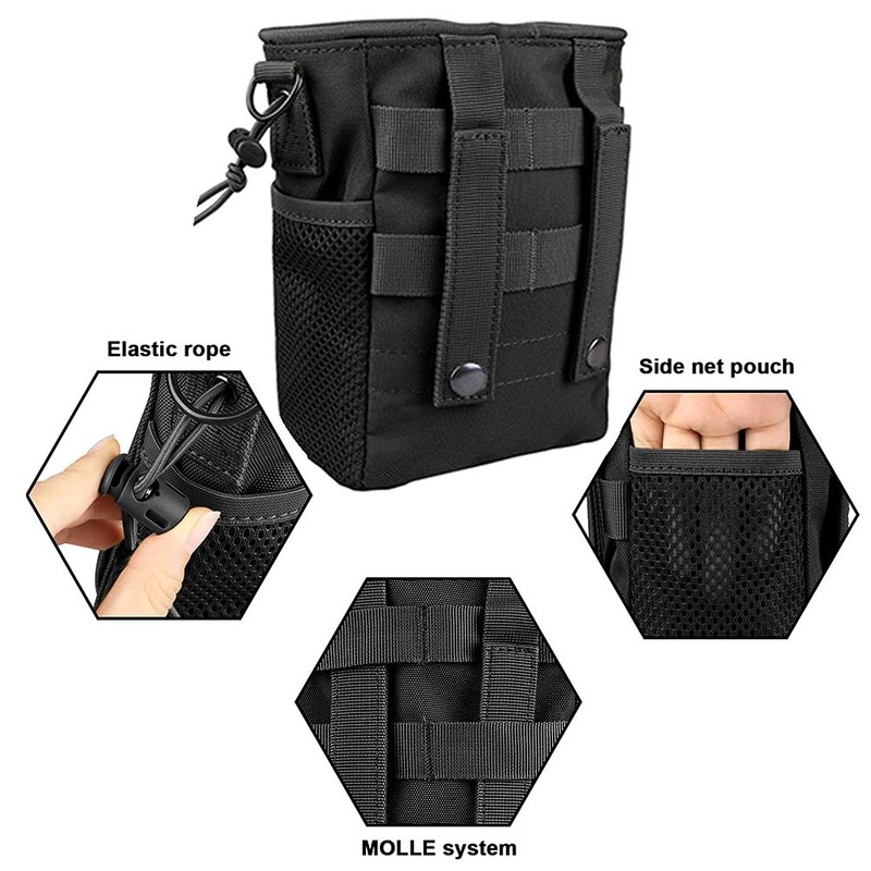 JETEDC MOLLE Dump Pouch, Storage, Military Pouch, Storage Belt Bag,
