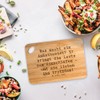 Mr. & Mrs. Panda Bamboo Chopping Board with German Text
