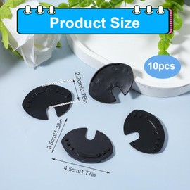 Ymapinc 10pcs Soda Can Covers Lids, Plastic Top Cap Protectors, Spill Guards for Soda, Beer, Coke, Juice, and Beverages, Black, Keeps Carbonation Intact, Prevents Spills, and Maintains Freshness