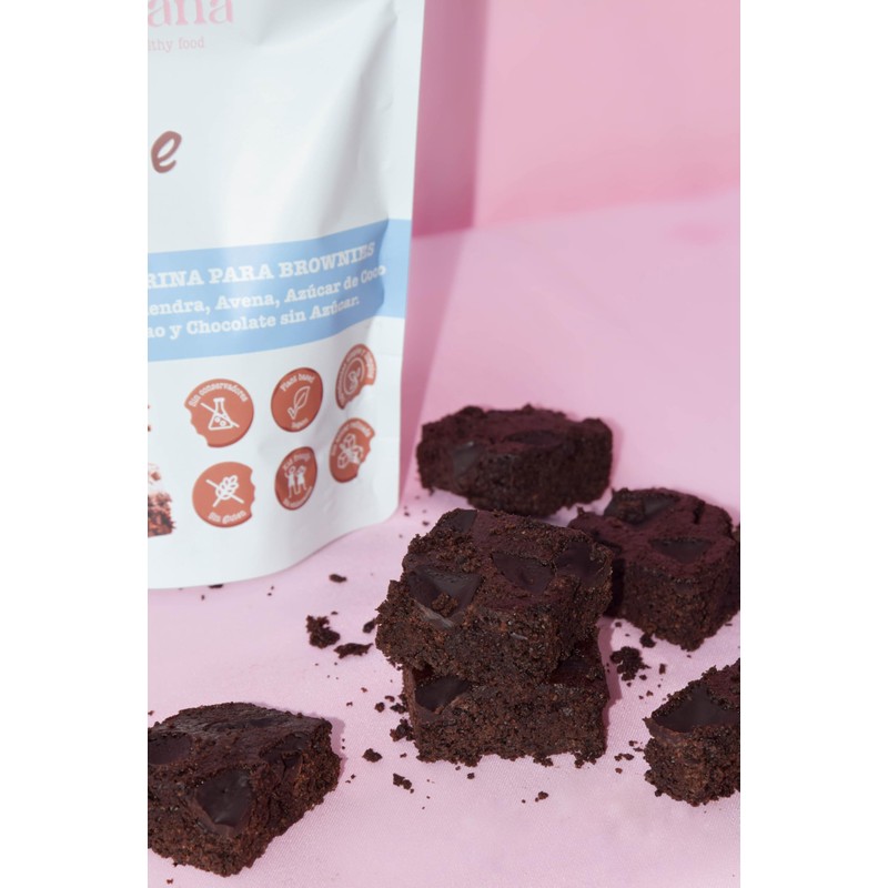 Harina para Brownies de Harina de Almendra y Avena, Soana,