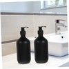 ULTECHNOVO 2Pcs Refillable Shampoo Dispenser Bottles Matte Plastic Hand Soap