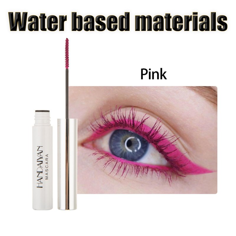 Pink 5D Mascara Colorful Fiber Mascara Charming Long Lasting, Thick