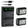 Kastar 2-Pack NP-180 Battery and LTD2 USB Charger Compatible with