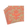 Caspari Palazzo Paper Party Cocktail Napkins in Coral, 20 Per