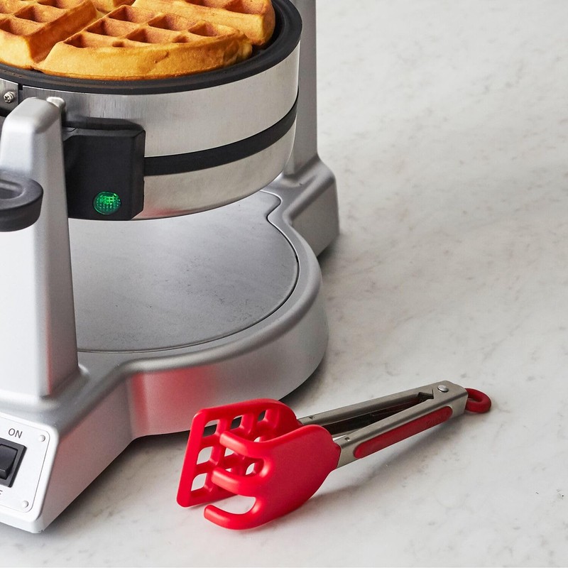 Tovolo Waffle Tongs Mini Silicone Kitchen Tongs for Cooking Serving
