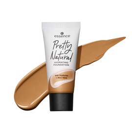 essence Pretty Natural HYDRATING FOUNDATION, Make Up, Nr. 160 Warm Desert, nude, feuchtigkeitsspendend, strahlend frisch, matt, vegan, ölfrei, ohne Alkohol, 3er Pack (3 x 30ml)
