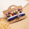 Fuqimanman2020 July 4th Independence Day Polymer Clay Beaded Stretch Bracelets