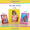 Icona Bay 8x10 (20x25 cm) Picture Frame, Yellow Colored Solid