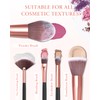 Makeup Brushes with Case, 20PCs Travel Makeup Brush Set, Foundation